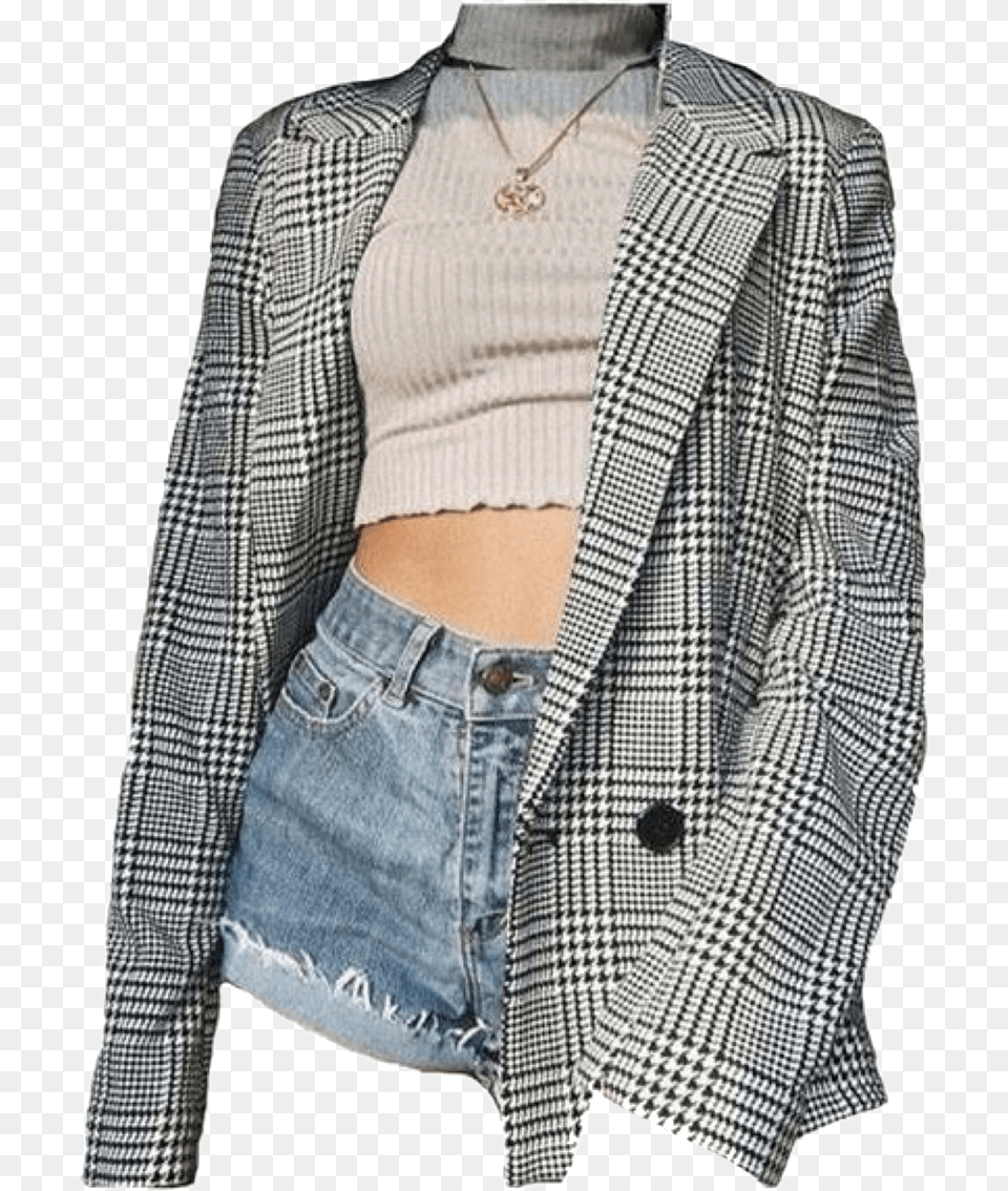 Clothingpng Bodypng Aesthetic Clothing Clothes Outfit Aesthetic, Blazer, Coat, Jacket, Accessories Png
