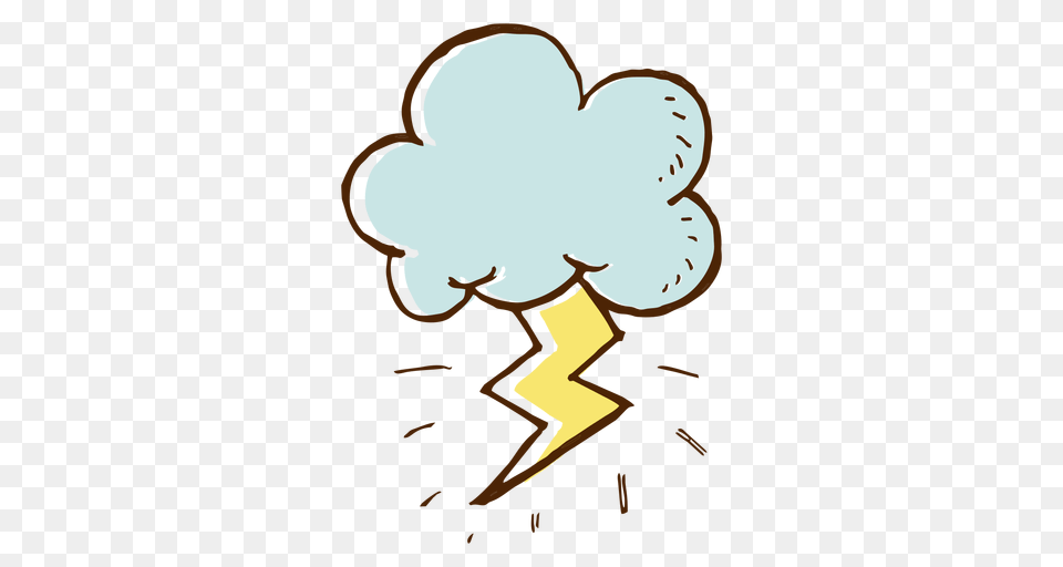 Cloud And Lightning Icon, Baby, Person, Face, Head Png Image