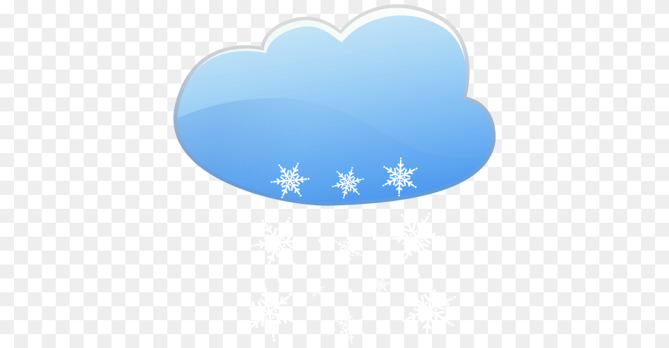 Cloud And Snow Weather Icon Clip Art, Nature, Outdoors, Snowflake, Disk Free Png Download