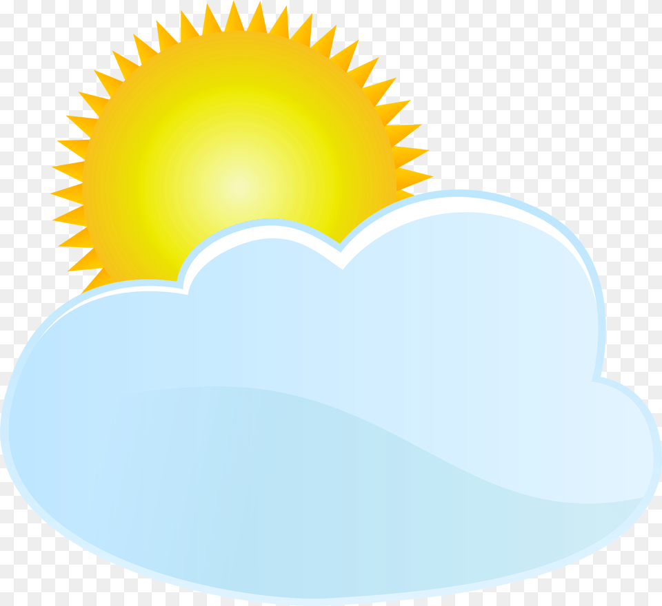 Cloud And Sun Weather Icon Clip Art, Nature, Outdoors, Sky, Light Png Image