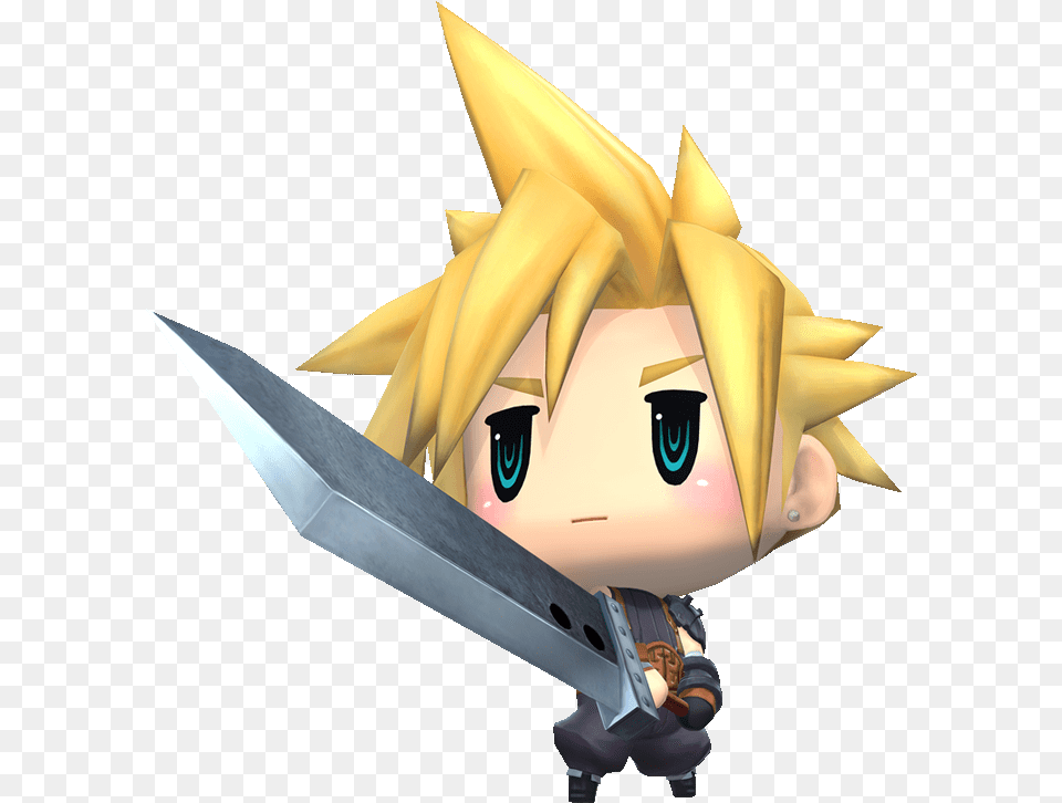 Cloud And Tifas Woff Bios Cloud Strife World Of Final Fantasy, Book, Publication, Weapon, Blade Png