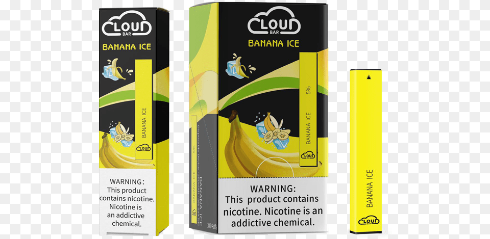 Cloud Bar U2013 Premium Disposable Vape E Cigarette Disposable Vapes In Pakistan, Banana, Food, Fruit, Plant Png