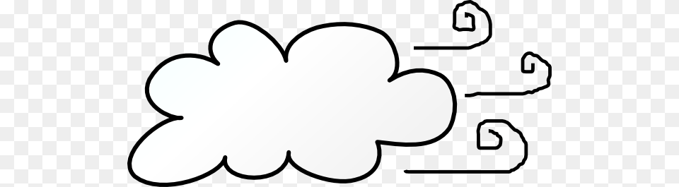 Cloud Blowing Wind Clip Art Wesharepics, Stencil, Text Free Transparent Png