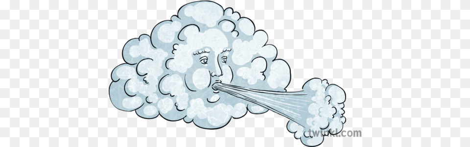 Cloud Blowing Wind Illustration Twinkl Clip Art, Light, Chandelier, Lamp, Outdoors Png Image