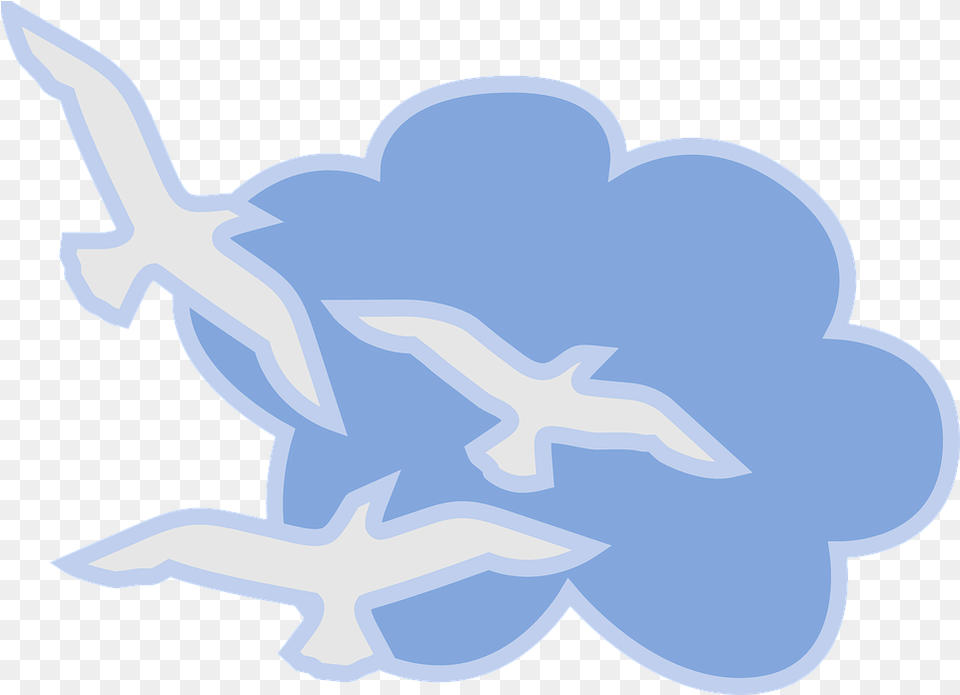 Cloud Blue White Vector Graphic On Pixabay Birds Flying In The Sky Clipart, Animal, Fish, Sea Life, Shark Free Transparent Png