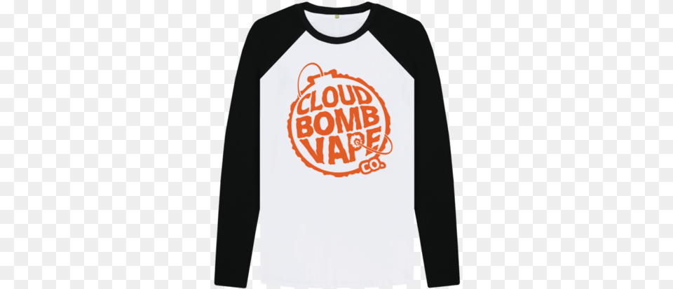 Cloud Bomb Baseball Tee T Shirt, Clothing, Long Sleeve, Sleeve, T-shirt Free Png Download