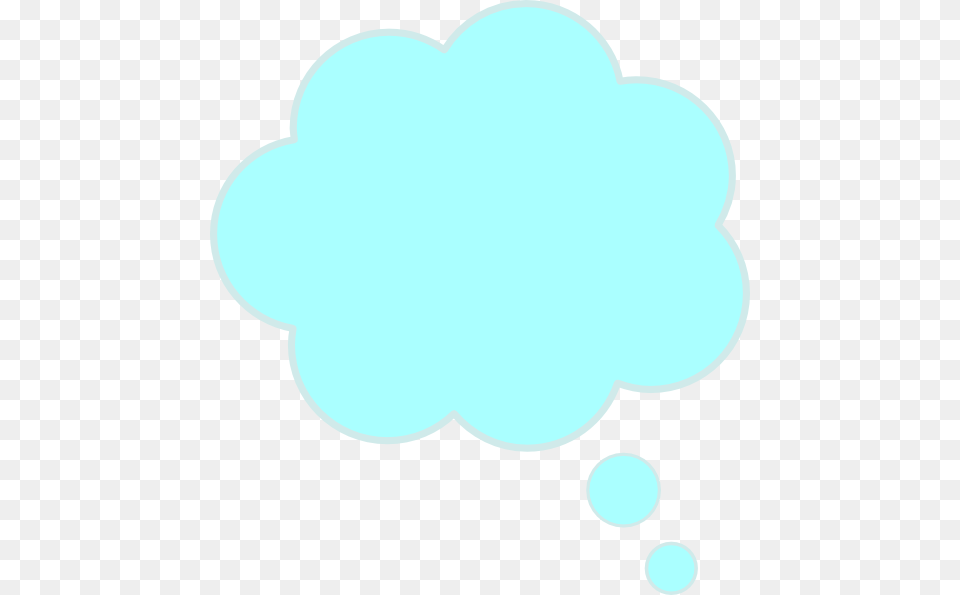 Cloud Bubble Clip Art At Clker Blue Thought Bubble Jpg, Nature, Outdoors, Paper Png