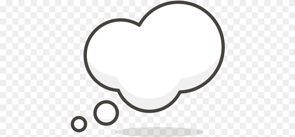 Cloud Bubbles Thought Free Icon Of Another Emoji Set Heart, Light, Astronomy, Moon, Nature Png