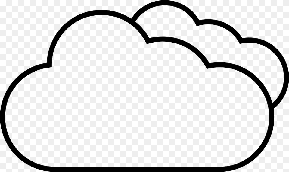 Cloud Cartoon, Heart, Stencil Free Png Download