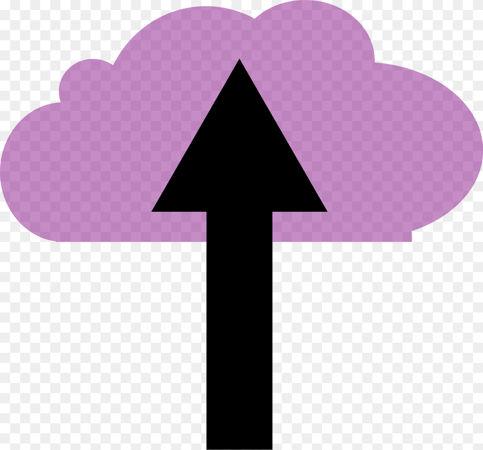 Cloud Clipart, Purple, Weapon, Cross, Symbol Png