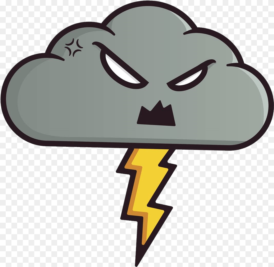 Cloud Clipart Download Cloud With Lightning Cartoon Png Image