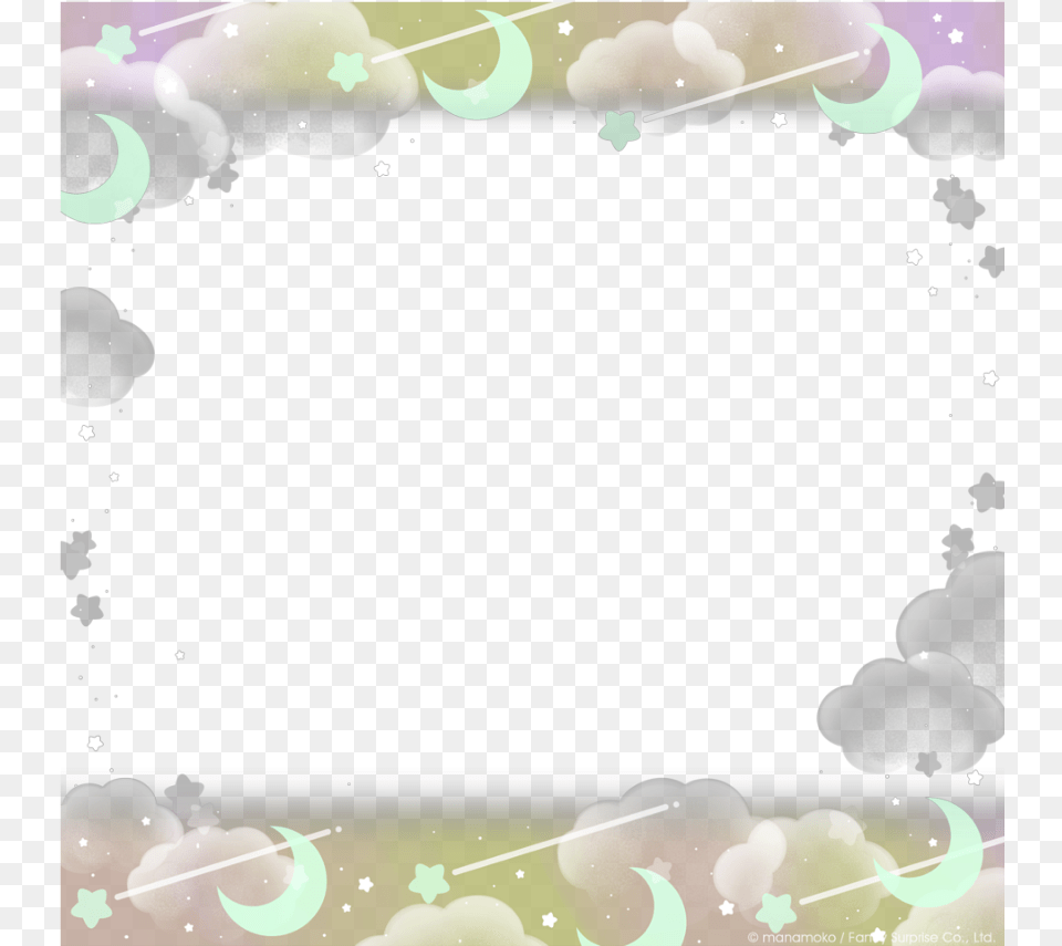 Cloud Clouds Border Frame Pink Pastel Stars, Art, Graphics, Nature, Night Free Png Download