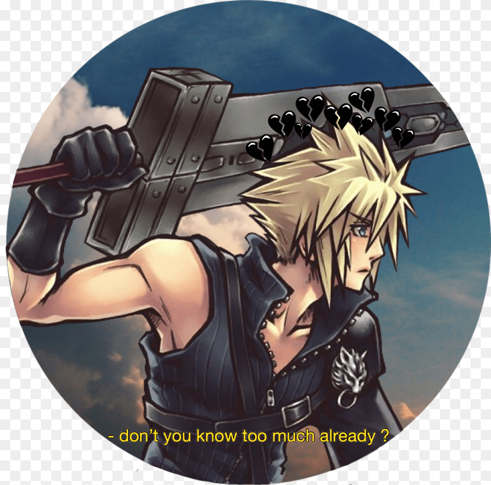 Cloud Cloudstrife Ffvii Finalfantasy Finalfantasyvii Cartoon Free Transparent Png