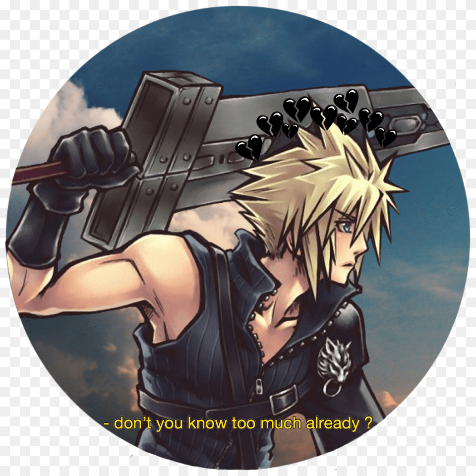 Cloud Cloudstrife Ffvii Finalfantasy Finalfantasyvii Cloud Ff7 Pfp Png Image