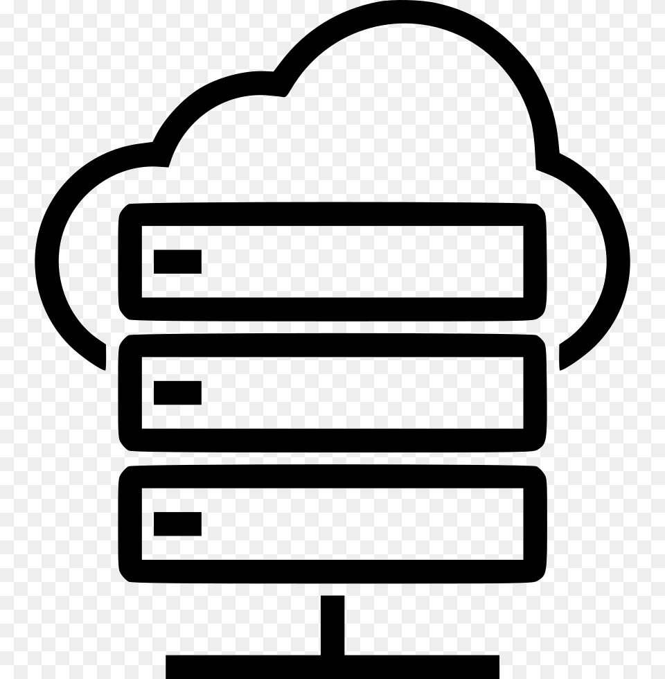 Cloud Computing Comments Cloud Server Icon, Stencil, Electronics, Hardware Png Image