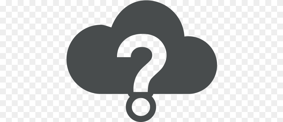 Cloud Computing Help Mark Question Support Icon Question Mark Cloud Icon, Electronics, Hardware, Symbol, Text Free Png