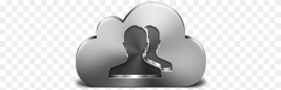 Cloud Contacts 2x Silver Icon Icon, Gravestone, Tomb, Logo Free Transparent Png