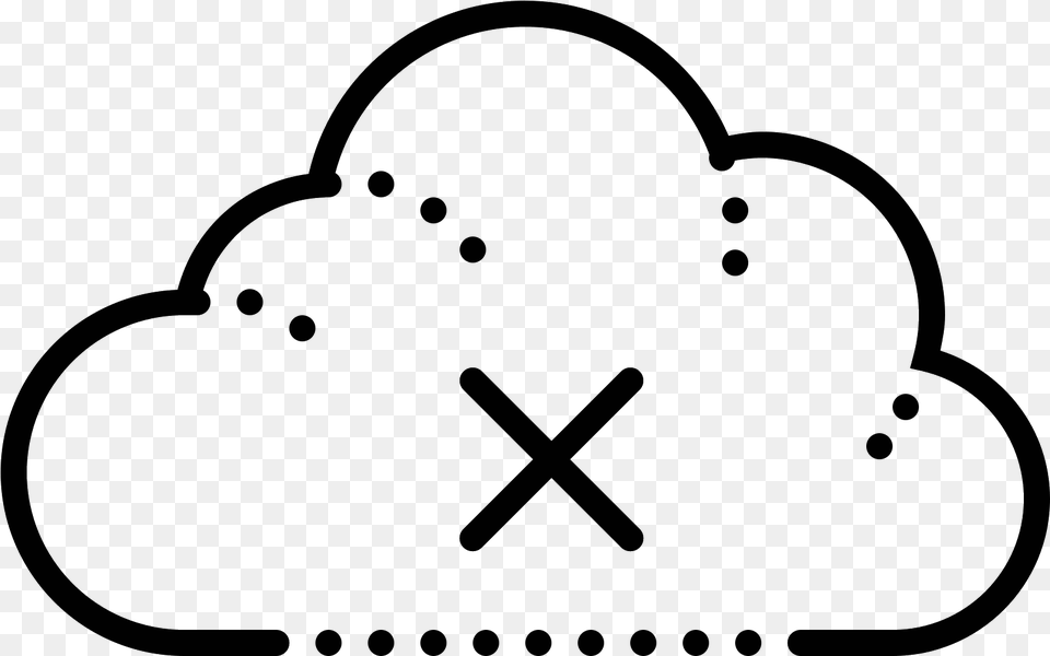 Cloud Cross Icon Cloud Computing, Gray Png