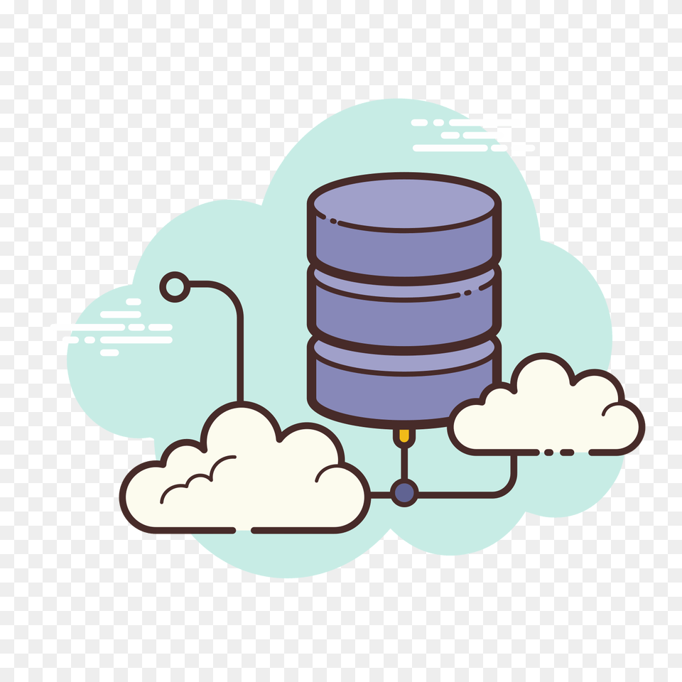 Cloud Database Icon, Bulldozer, Machine, Barrel Png Image