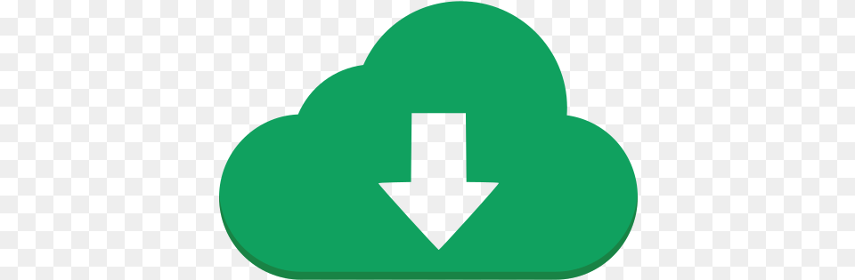 Cloud Download Icon Of Super Flat Language, Green Free Transparent Png