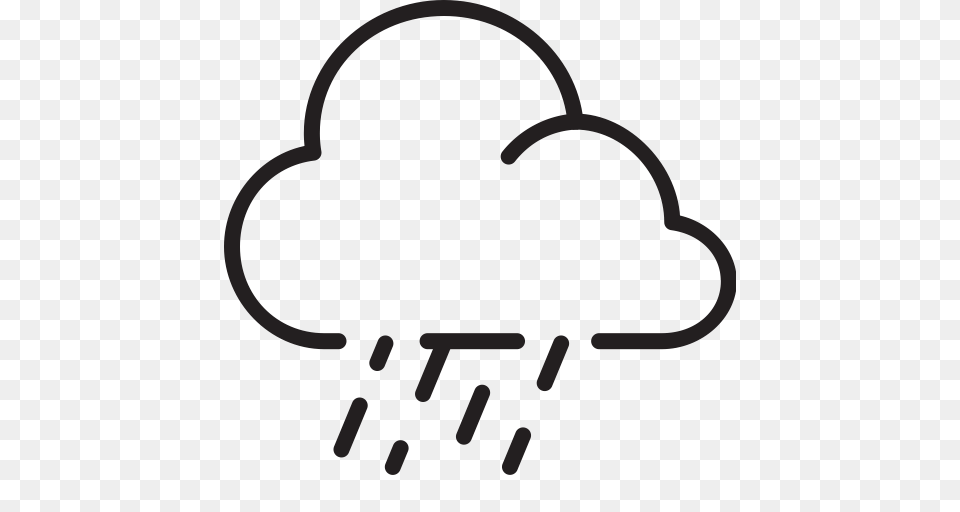 Cloud Downpour Rain Weather Icon, Stencil, Electronics Free Transparent Png