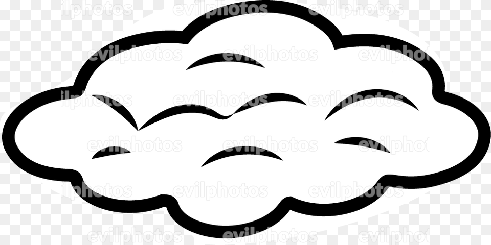 Cloud Drawing Vector And Stock Photo, Stencil, Logo Png Image