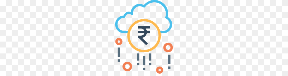 Cloud Earning Fortune Money Raining Success Wealth Icon, Ammunition, Grenade, Weapon Png