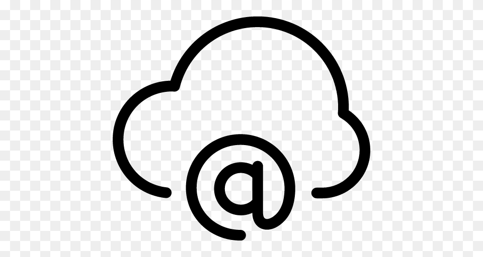 Cloud Email Icon Line Iconset Iconsmind, Gray Png Image