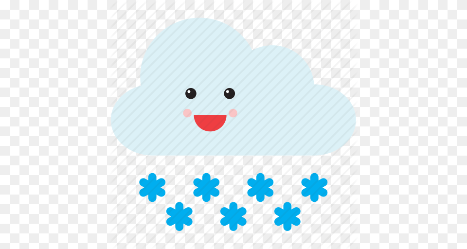Cloud Emoji Emoticon Face Smiley Snow Weather Icon, Clothing, Hat, Nature, Outdoors Free Png Download