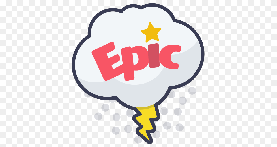 Cloud Epic Layer Photo Sticker Storm Word Icon, Logo, Balloon, First Aid, Cream Png Image