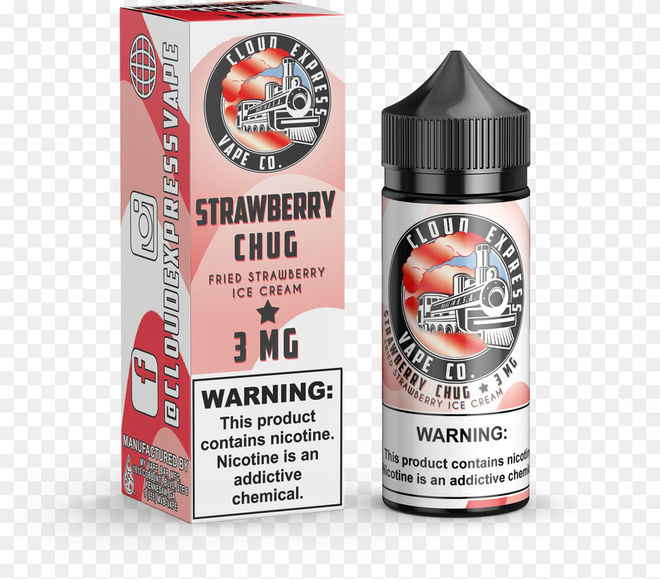 Cloud Express Strawberry Chug 100ml Box Png