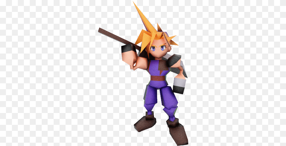 Cloud Final Fantasy Vii Strife Figurine, Baby, Person Png Image