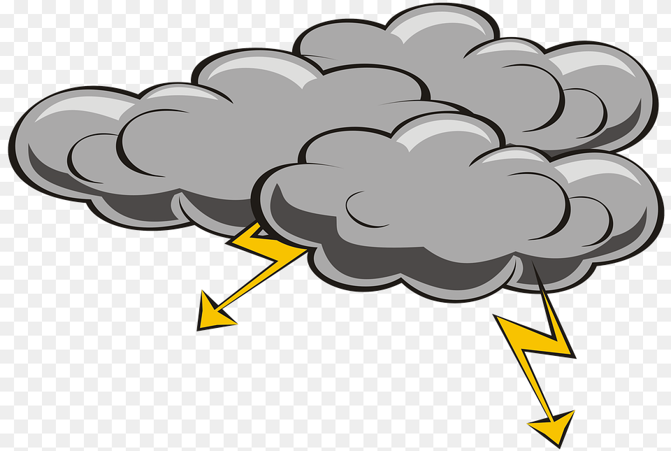 Cloud Flash Storm Rain Adobe Photoshop, Balloon Free Png Download