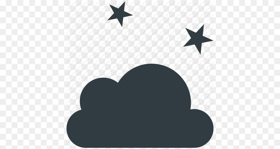 Cloud Forecast Night Stars Weather Icon, Clothing, Hat, Star Symbol, Symbol Free Png Download