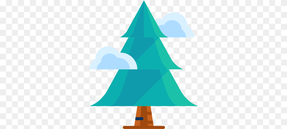 Cloud Forest Tree Triangle For Christmas 512x512 Christmas Tree, Outdoors, Boat, Vehicle, Transportation Png