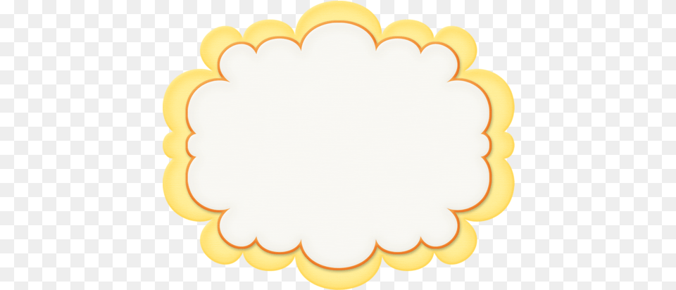 Cloud Frame Image Frame Vintage Amarelo Free Png