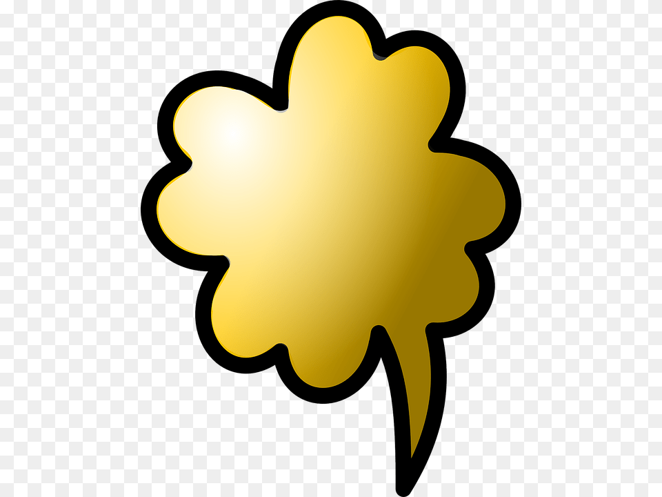 Cloud Gold Cloud Computing Virtual Gold Speech Bubble, Leaf, Plant, Daffodil, Flower Png