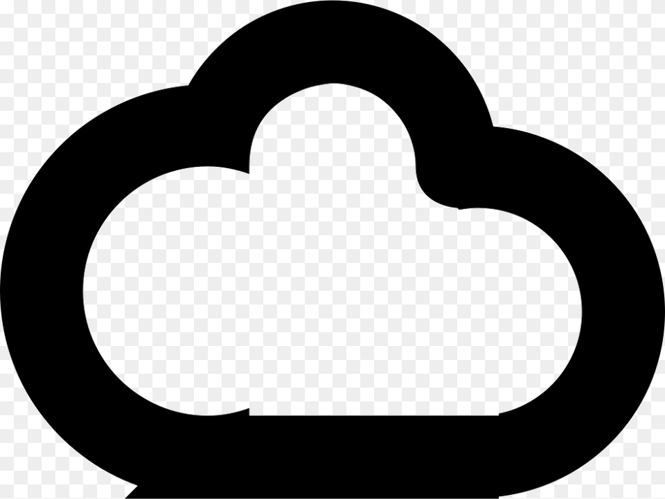 Cloud Gross Small Outline Symbol Comments, Stencil Free Transparent Png