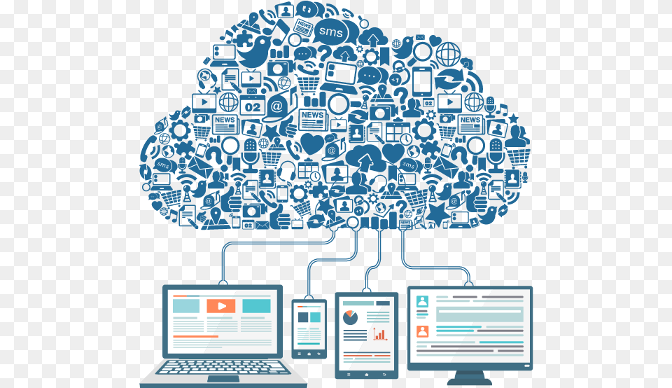Cloud Hosting Image Cloud Hosting, Computer, Electronics, Pc, Laptop Free Png