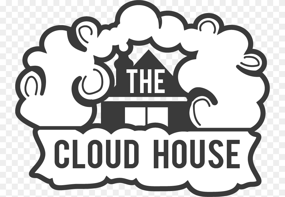 Cloud House Vape Shop, Stencil, Advertisement, Poster, People Free Png Download