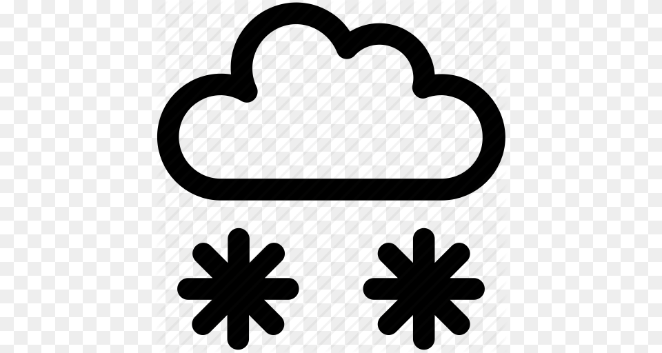 Cloud Ice Snow Snow Falling Snowflake Icon Icon Png Image