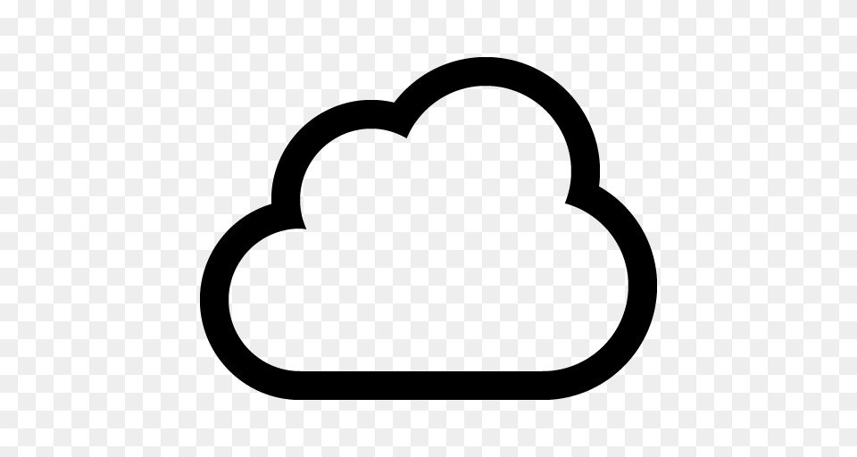 Cloud Icon, Gray Png