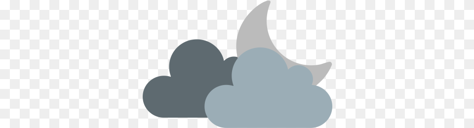 Cloud Icon Of Flat Style Available In Svg Eps Ai Weather Icons Cloudy Moon, Nature, Night, Outdoors, Astronomy Free Png Download