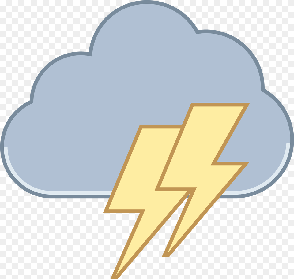Cloud Lightning Icon Clipart Full Size Clipart Transparent Cloud And Lightning, Logo, Nature, Outdoors, Cross Free Png Download