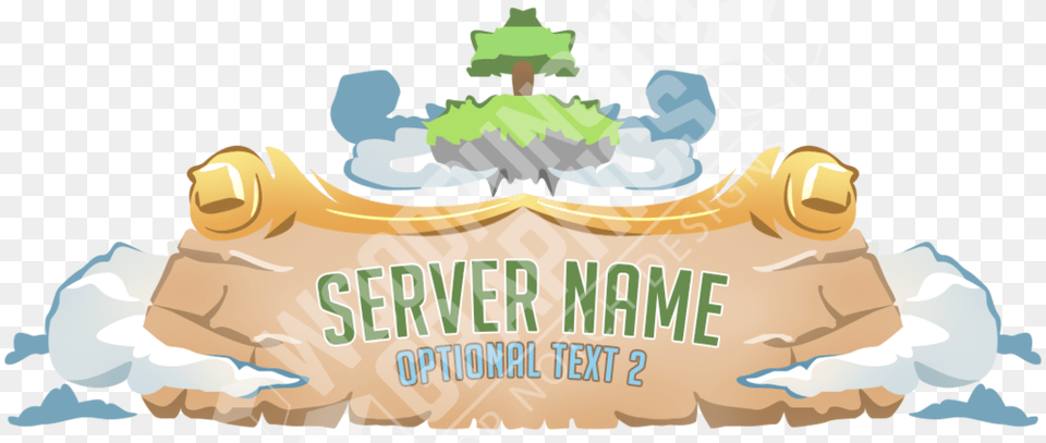 Cloud Minecraft Server Logo, Text, Advertisement, Baby, Person Png Image