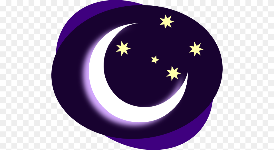Cloud Moon And Stars Clipart Moon Clipart, Nature, Night, Outdoors, Astronomy Free Png