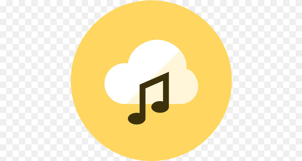 Cloud Music Icon Of Kameleon Yellow Round Radar, Lighting, Text Free Png Download