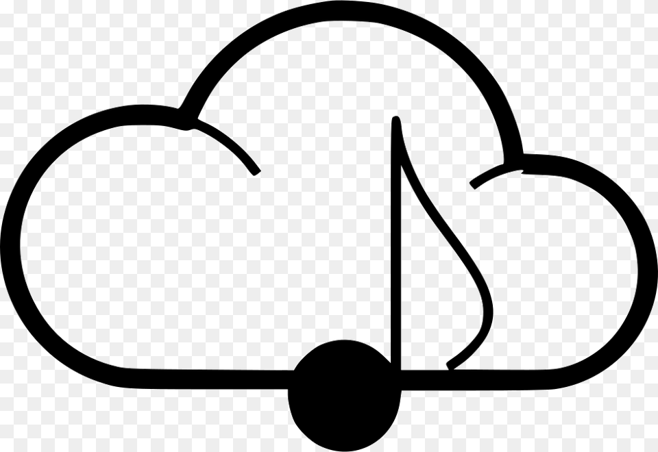 Cloud Musical Eighth Note Portable Network Graphics, Clothing, Hat, Stencil Free Png