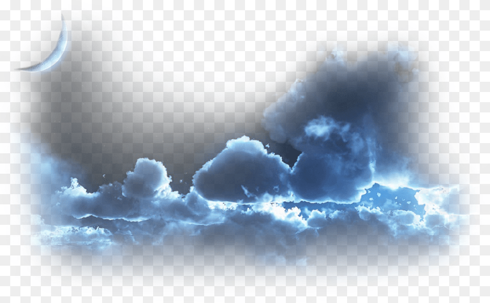 Cloud Night Clouds Rainclouds Sky Clouds During Night Time, Astronomy, Cumulus, Moon, Nature Free Png