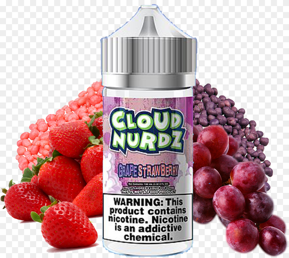 Cloud Nurdz Cloud Nurdz Grape Strawberry 100ml, Food, Fruit, Plant, Produce Png Image
